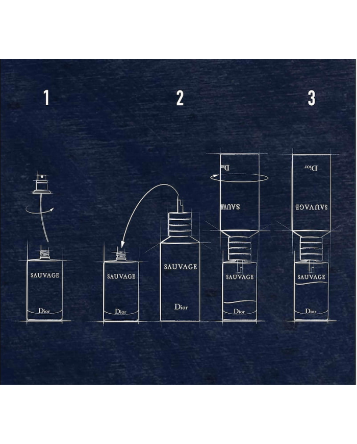 DIOR SAUVAGE RICARICA REFILL RECHARGE EAU DE TOILETTE MASCHILE 300 ML AMBRATO