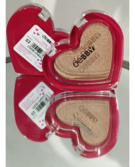 Debby love san valentino cuore rosso ombretto in polvere 02 taupe brillante
