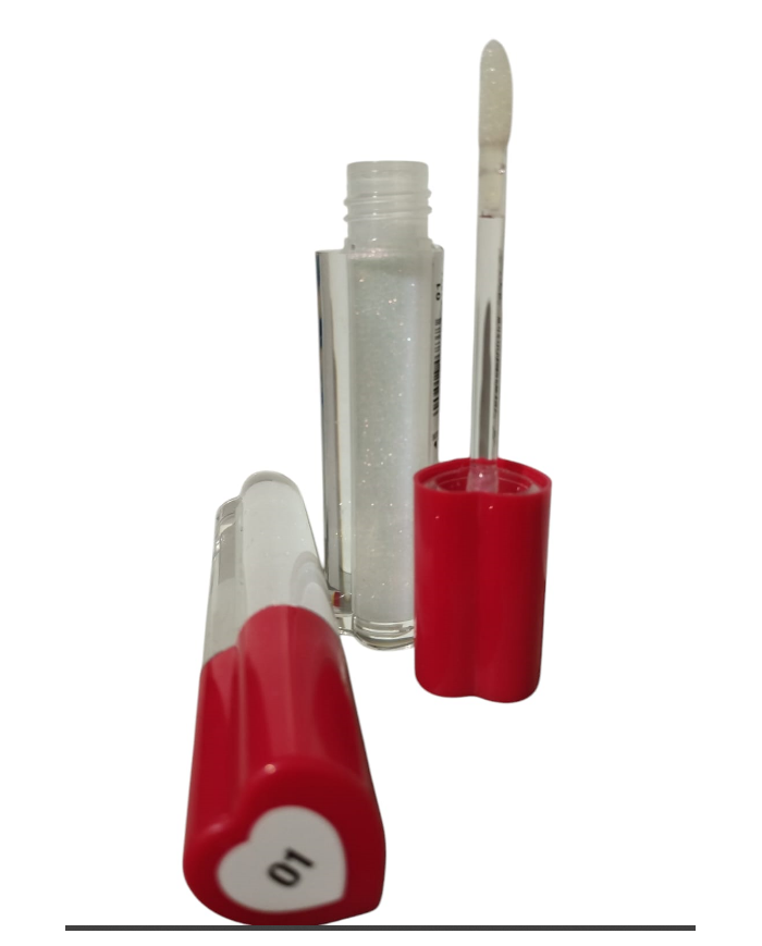 Debby love san valentino cuore rosso loving lip gloss 01 Baylor White