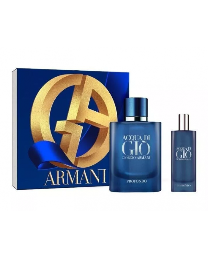 Armani Acqua Di Giò Profondo  eau de parfum 75ml + Travel Size 15ml maschile
