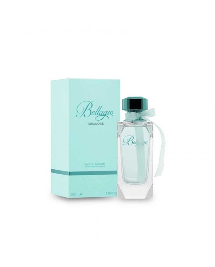 BELLAGIO 100ML profumo e body cream turquoise da donna vanigliato fruttato kit 8055519861804