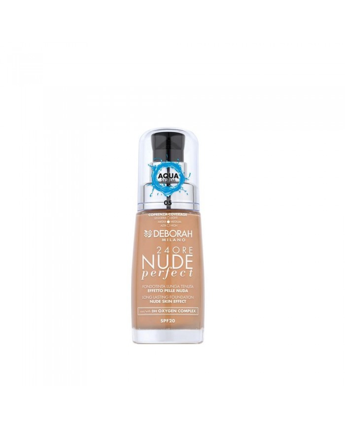 Deborah Fondotinta 24 Ore Nude Perfect 30ml Amber 5 | Effetto Pelle Nuda
