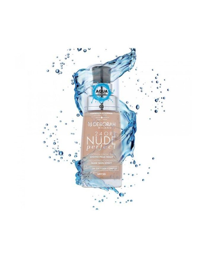 Deborah Fondotinta 24 Ore Nude Perfect 30ml Amber 5 | Effetto Pelle Nuda