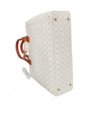 Michael Bolton borsa beige da donna con doppio manico e tracolla