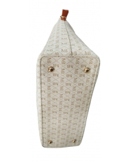 Michael Bolton borsa beige da donna con doppio manico allungabile e tracolla