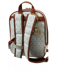 Michael Bolton zaino beige da donna con tre tasche esterne