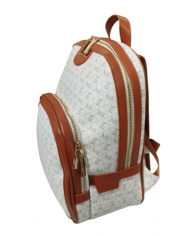 Michael Bolton zaino beige da donna con doppia tasca esterna
