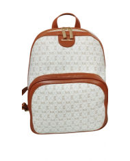 Michael Bolton zaino beige da donna con doppia tasca esterna