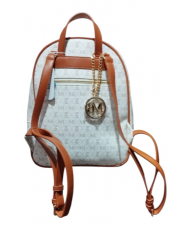 Michael Bolton zaino beige da donna con tre tasche esterne
