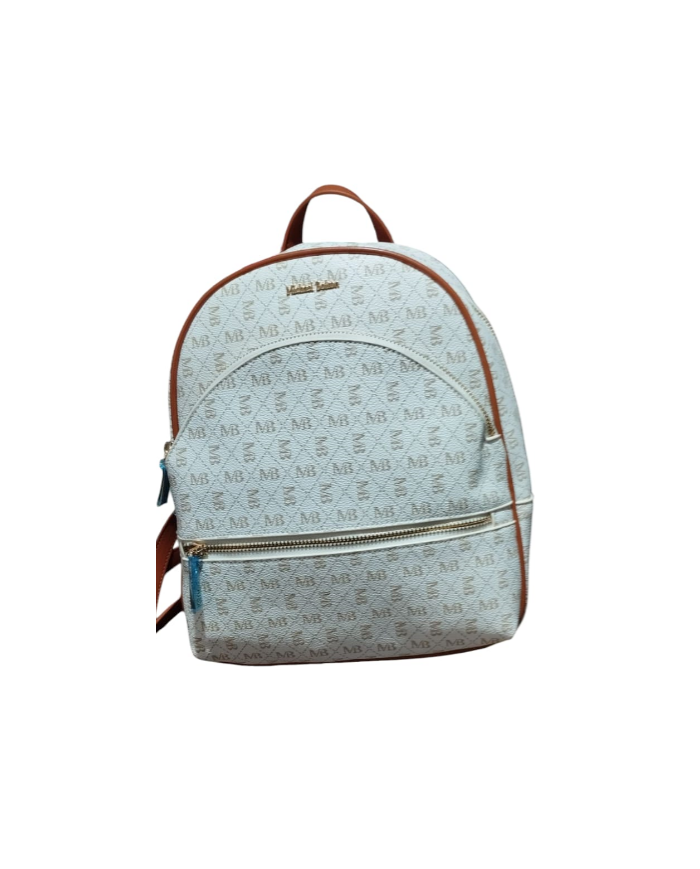 Michael Bolton zaino beige da donna con tre tasche esterne
