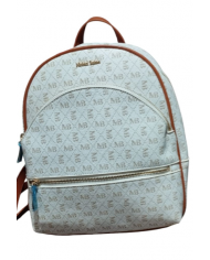 Michael Bolton zaino beige da donna con tre tasche esterne