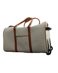 Michael Bolton borsone trolley beige  con  tasca esterna e cinghia