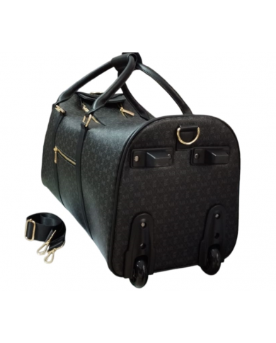 Michael Bolton borsone trolley nero con  tasca esterna e cinghia 1000000498431 Michael Bolton borsone trolley nero con  tasca esterna e cinghia 1000000498431