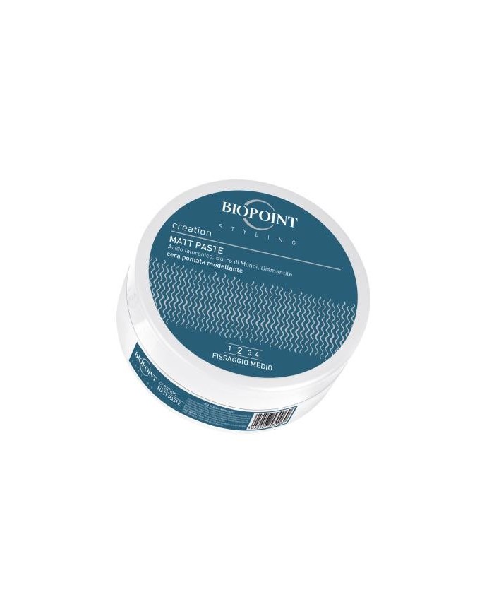 Biopoint Styling - Matt Paste, Cera Opaca Modellante a Fissaggio Medio, 100 ml 8050507530069