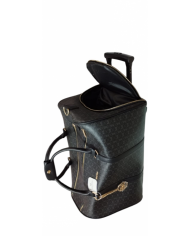 Michael Bolton borsone trolley nero con  tasca esterna e cinghia