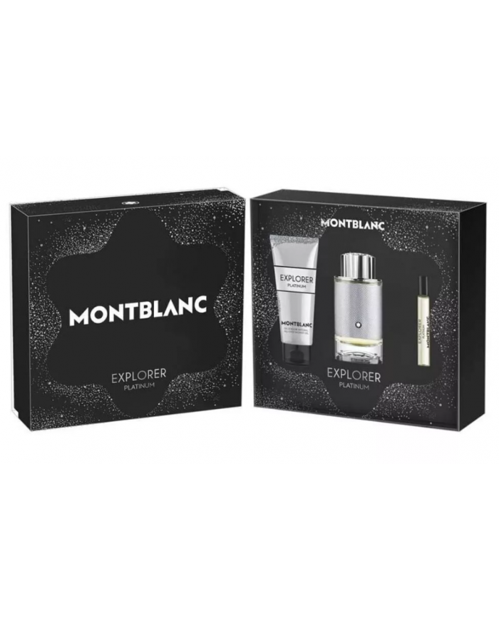 MONT BLANC explorer platinum eau de parfum 60 ml + showergel 100ml - kit