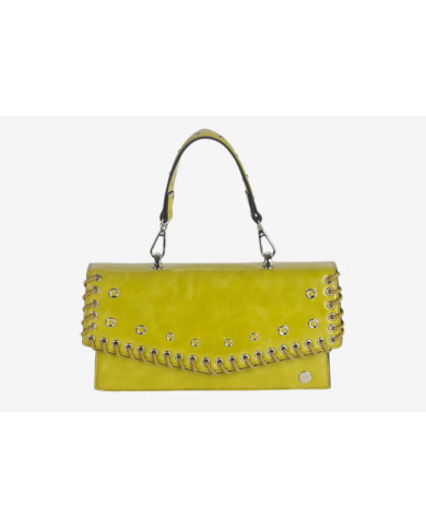 Volum Endrina Borsa a Mano Verde PU con Tracolla e Decorazioni Artigianali 8432972384413