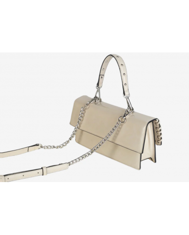 Volum Endrina Borsa a Mano Beige PU con Tracolla Regolabile Dettagli Artigianali