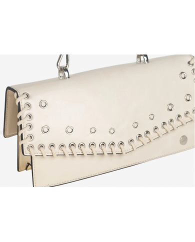 Volum Endrina Borsa a Mano Beige PU con Tracolla Regolabile Dettagli Artigianali