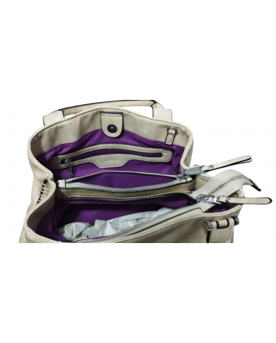 Volum Harisa Borsa a Mano Beige  con Tracolla Regolabile Dettagli Artigianali