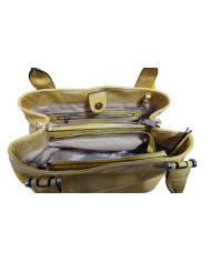 Volum Harisa Borsa a Mano Gialla con Tracolla Regolabile Dettagli Artigianali