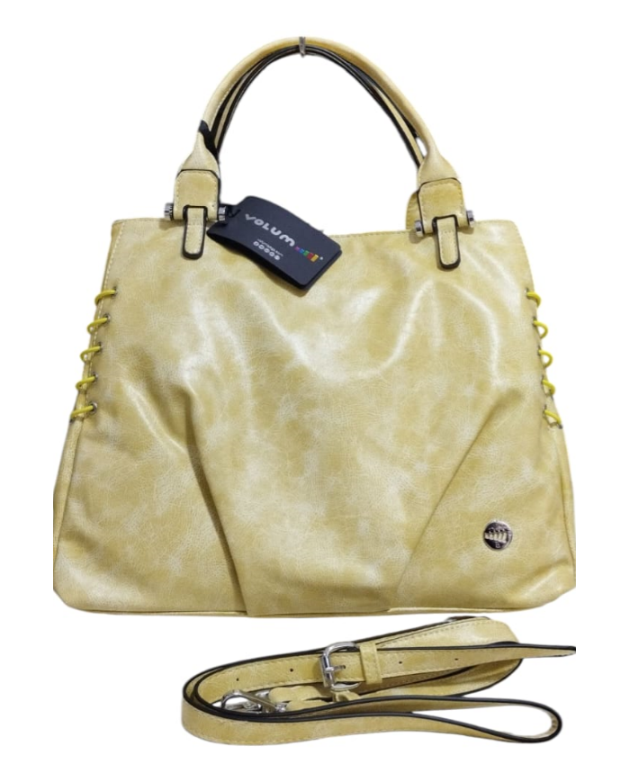 Volum Harisa Borsa a Mano Gialla con Tracolla Regolabile Dettagli Artigianali 8432972383270