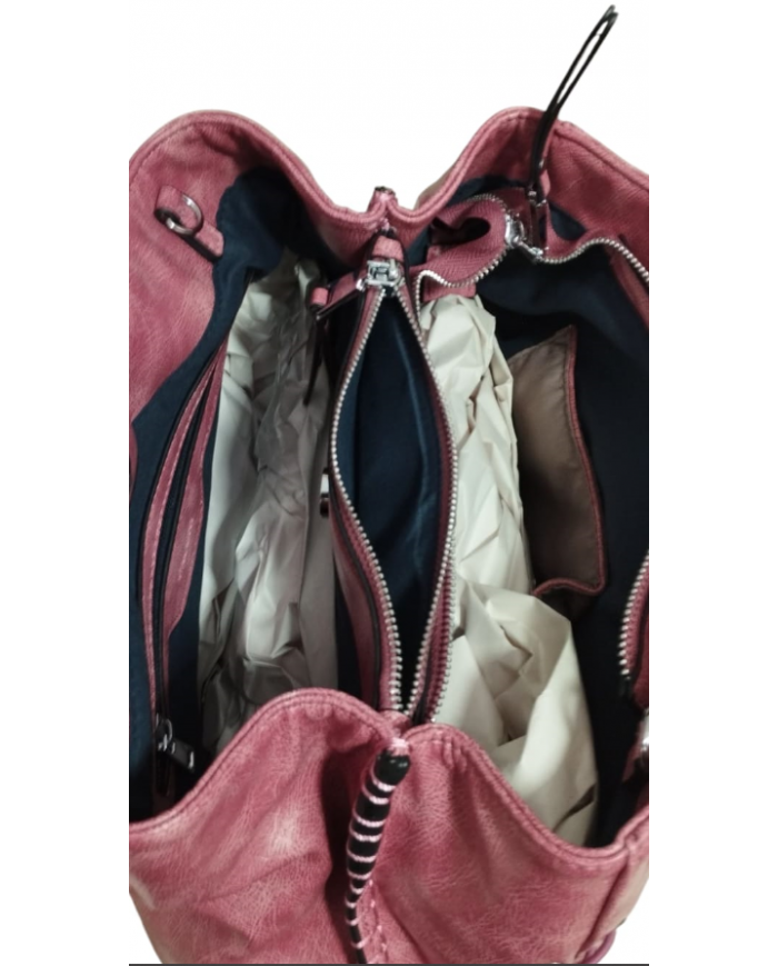 Volum Harisa Borsa a Mano granato con Tracolla Regolabile Dettagli Artigianali