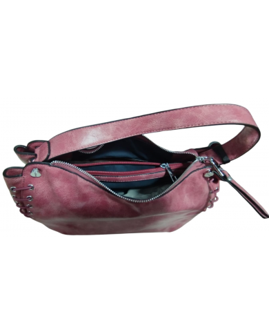 Volum Harisa Borsa a Mano granato con Tracolla Regolabile Dettagli Artigianali