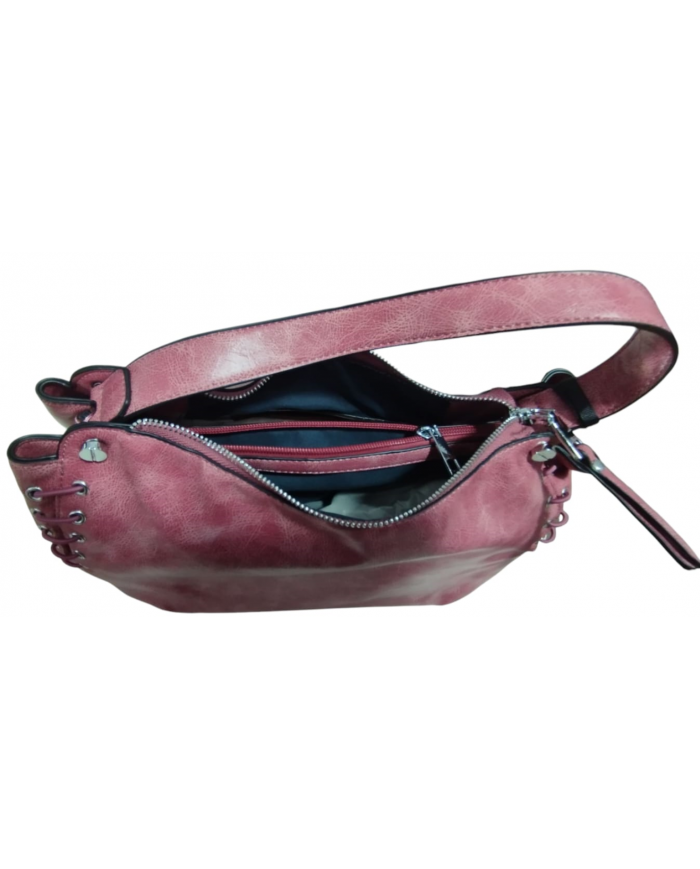 Volum Harisa Borsa a Mano granato con Tracolla Regolabile Dettagli Artigianali