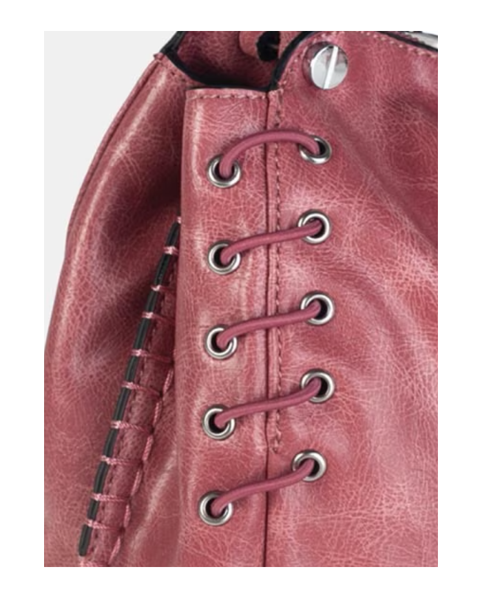 Volum Harisa Borsa a Mano granato con Tracolla Regolabile Dettagli Artigianali