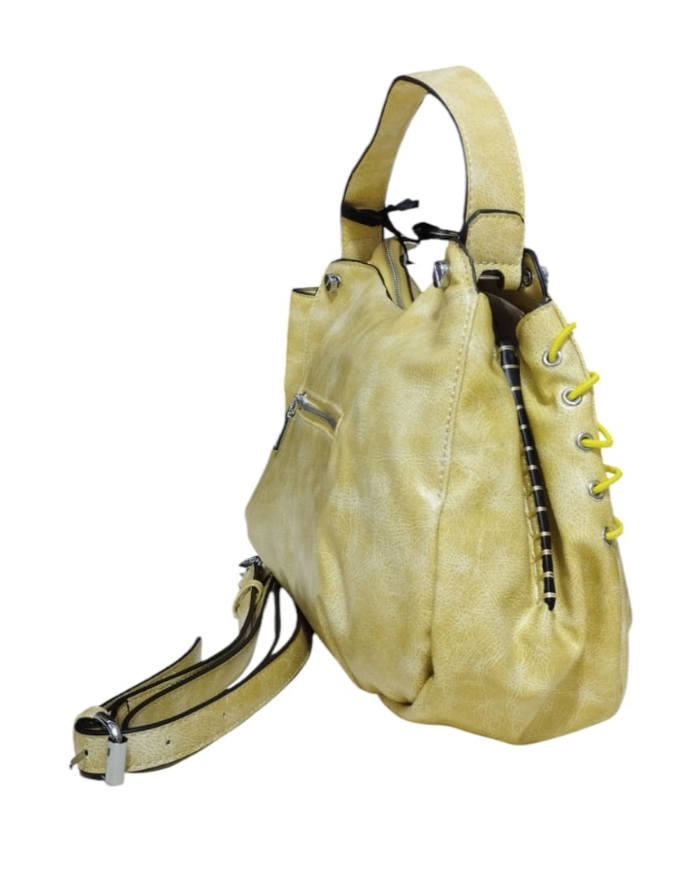 Volum Harisa Borsa a Mano giallo con Tracolla Regolabile Dettagli Artigianali