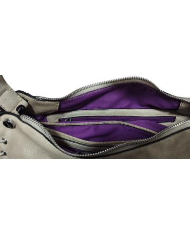 Volum Harisa Borsa a Mano beige con Tracolla Regolabile Dettagli Artigianali