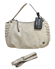 Volum Harisa Borsa a Mano beige con Tracolla Regolabile Dettagli Artigianali 8432972383324