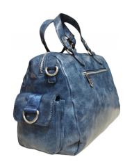 Volum Borsa a Mano blue con Tracolla Regolabile con 4 tasconi esterni e zip