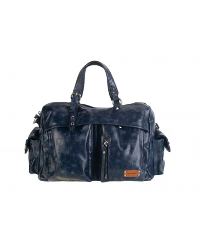 Volum Borsa a Mano blue con Tracolla Regolabile con 4 tasconi esterni e zip
