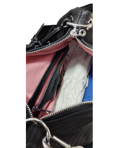 Volum Achiote nero Borsa a Mano con Tracolla Regolabile  porta chiavi removibile