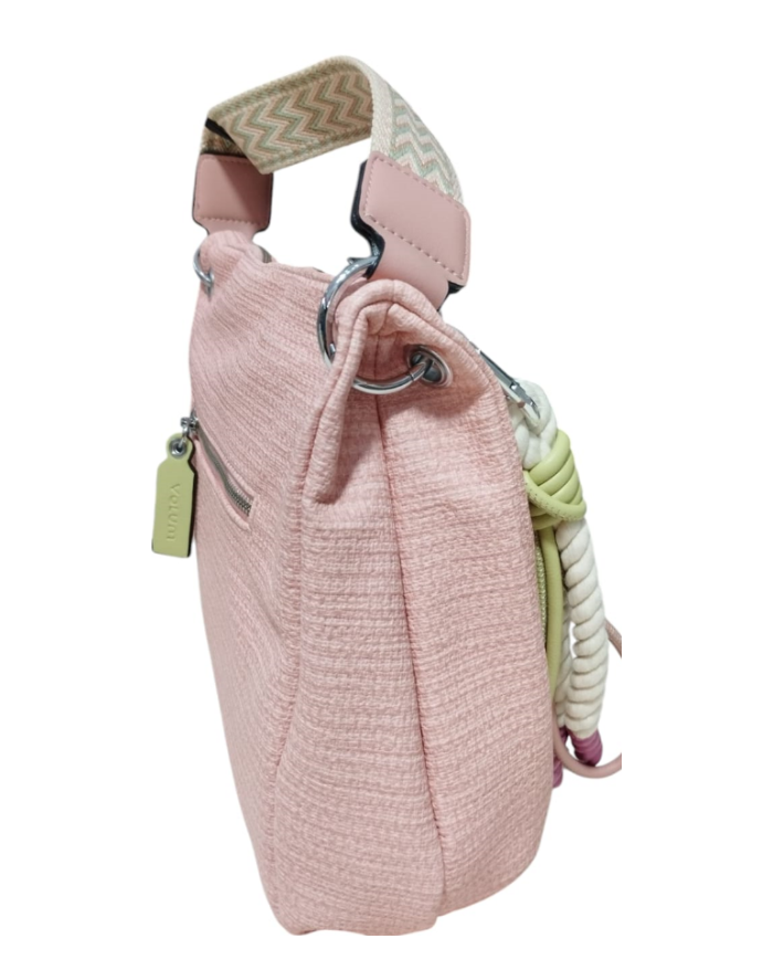 Volum Achiote rosa Borsa a Mano con Tracolla Regolabile  porta chiavi removibile