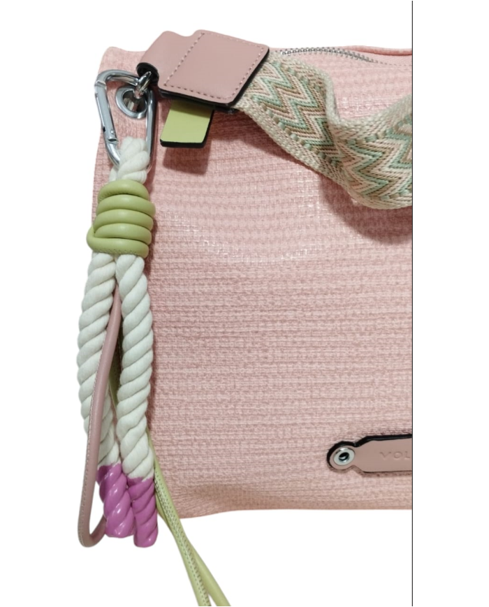 Volum Achiote rosa Borsa a Mano con Tracolla Regolabile  porta chiavi removibile