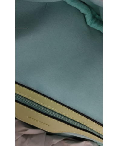 Volum Achiote zaino rosa goffrato effetto rafia con porta chiavi removibile