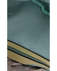 Volum Achiote zaino rosa goffrato effetto rafia con porta chiavi removibile