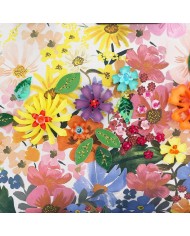 Nicole Lee Borsa Cupola Dreams Blossom Fiori Strass Tracolla Donna 33,5cm