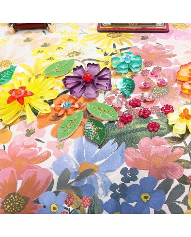 Nicole Lee Borsa Cupola Dreams Blossom Fiori Strass Tracolla Donna 33,5cm