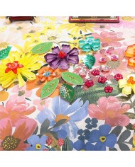 Nicole Lee Borsa Cupola Dreams Blossom Fiori Strass Tracolla Donna 33,5cm