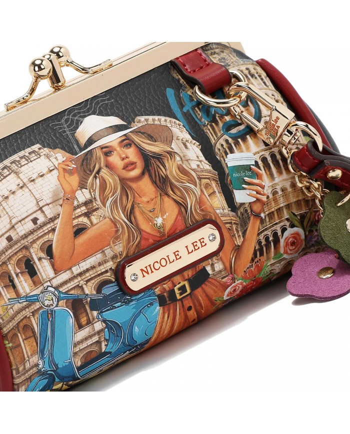 Nicole Lee Portafoglio con Bracciale Martha Travels Italy Vegan Chic Donna