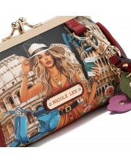 Nicole Lee Portafoglio con Bracciale Martha Travels Italy Vegan Chic Donna