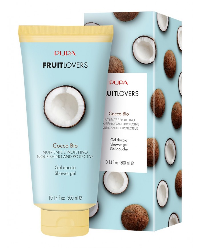 PUPA MILANO LATTE DOCCIA COCCO BIO 300ML FRUIT LOVERS DETERGENTE NUTRIENTE CORPO