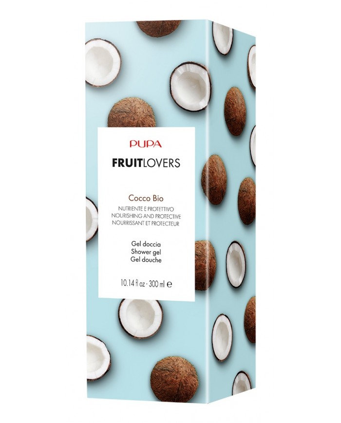 PUPA MILANO LATTE DOCCIA COCCO BIO 300ML FRUIT LOVERS DETERGENTE NUTRIENTE CORPO