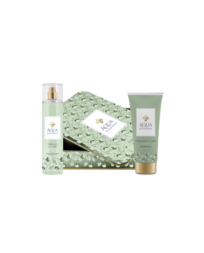 Aqua di Sorrento Confezione Capri Profumo 245ml + Shower Gel 200ml Latta 8055519862528