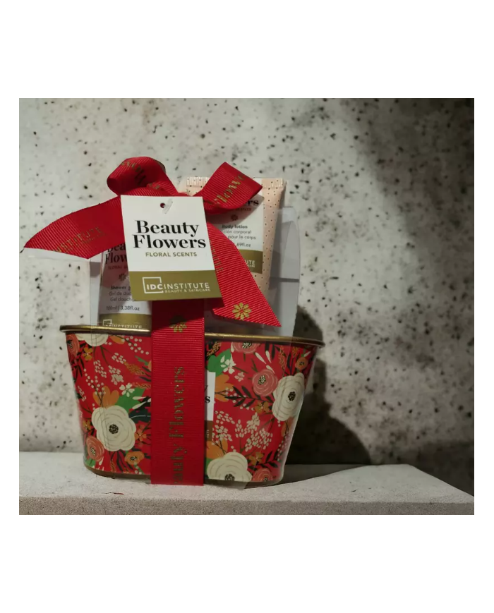 beauty flowers set kit latta fiorata contiene due articoli per la toilette  8436591927334