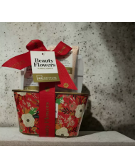 beauty flowers set kit latta fiorata contiene due articoli per la toilette  8436591927334